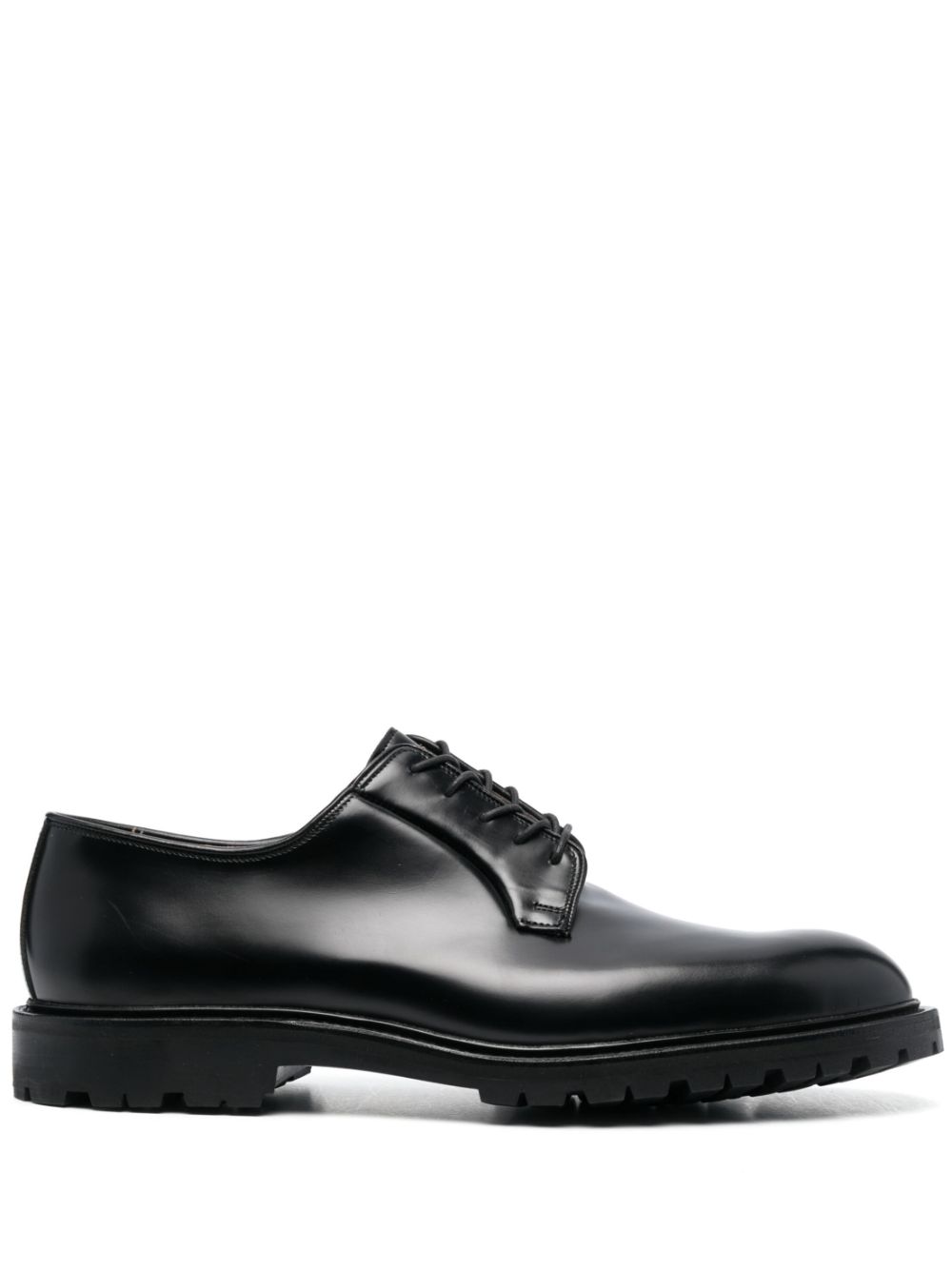 Crockett & Jones lace-up leather derby shoes - Black von Crockett & Jones