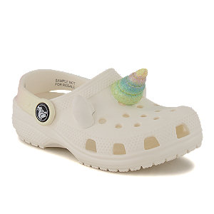 Crocs Classic Unicorn Mädchen Clog Weiss von Crocs