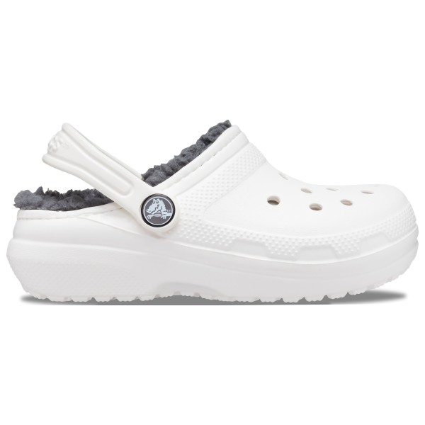 Crocs - Kid's Classic Lined Clog - Hüttenschuhe Gr C11 weiß/grau von Crocs