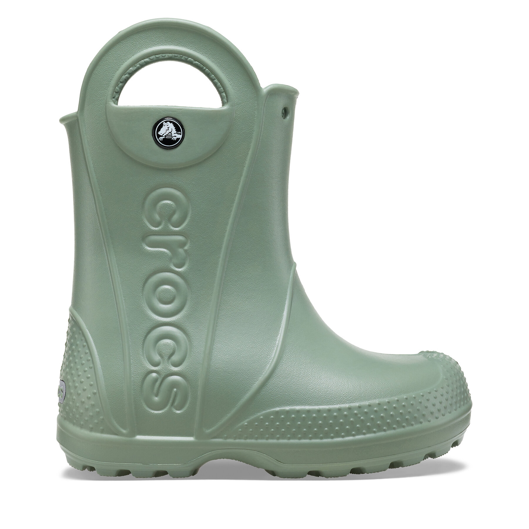 Gummistiefel Crocs Handle Rain Boot Kids 12803 Grün von Crocs