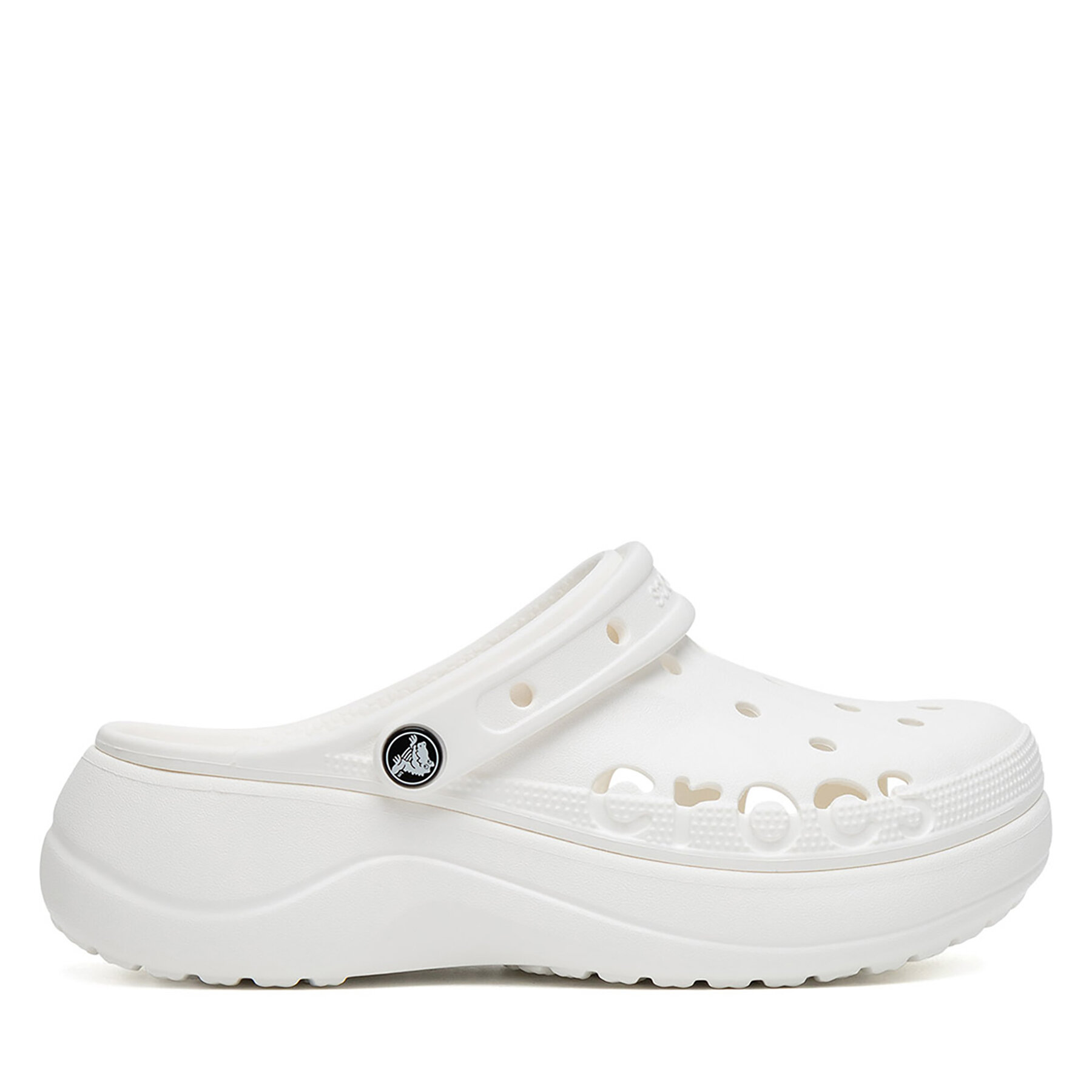 Pantoletten Crocs BAYA PLATFORM CLOG 208186-100 Weiß von Crocs