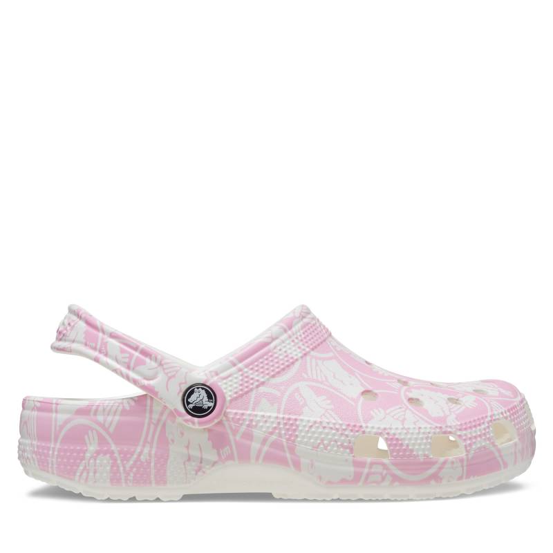 Pantoletten Crocs Classic Duke Print Clog 210003 Rosa von Crocs