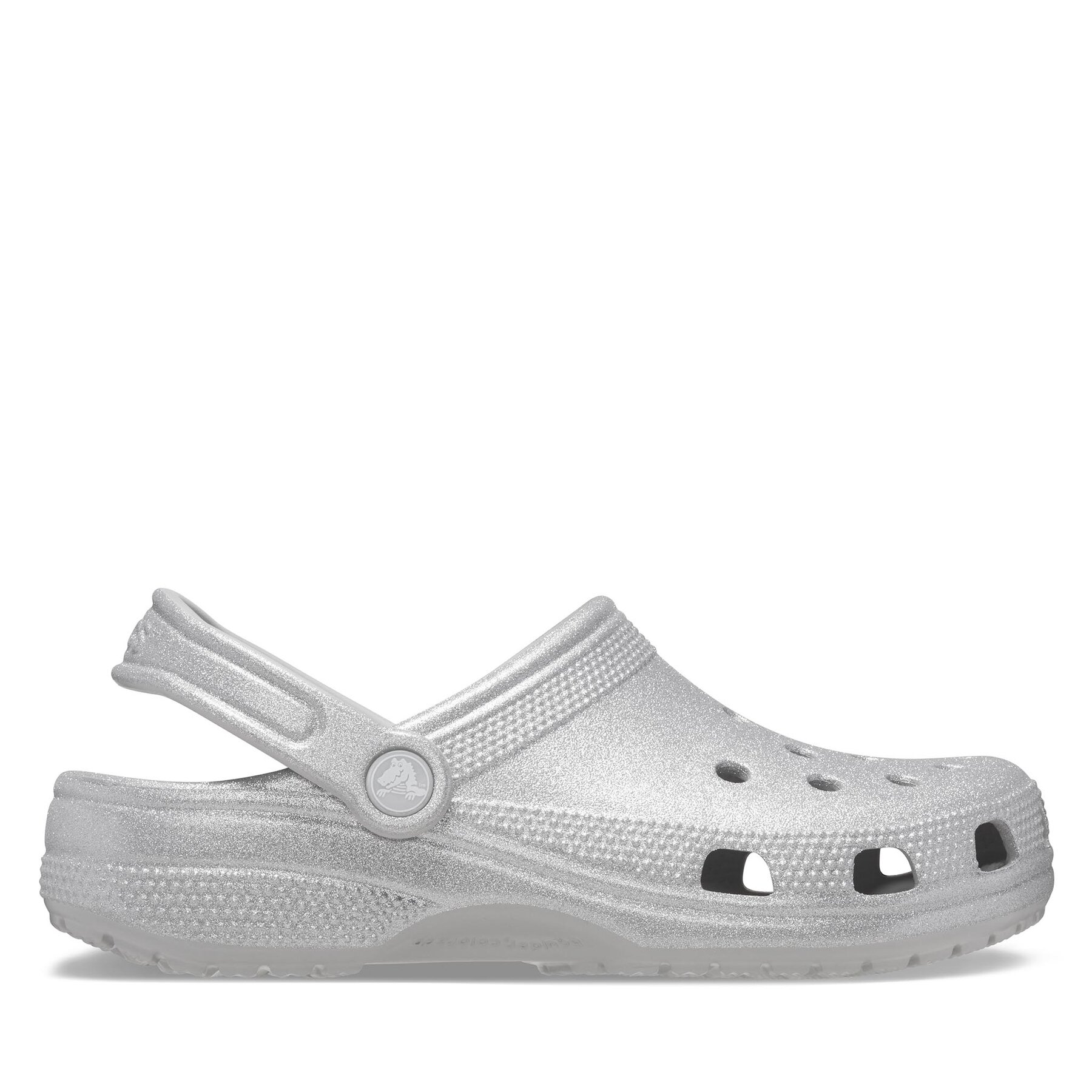 Pantoletten Crocs Classic Glitter Clog 205942 Silberfarben Pantoletten Crocs Classic Glitter Clog 205942 Silberfarben von Crocs
