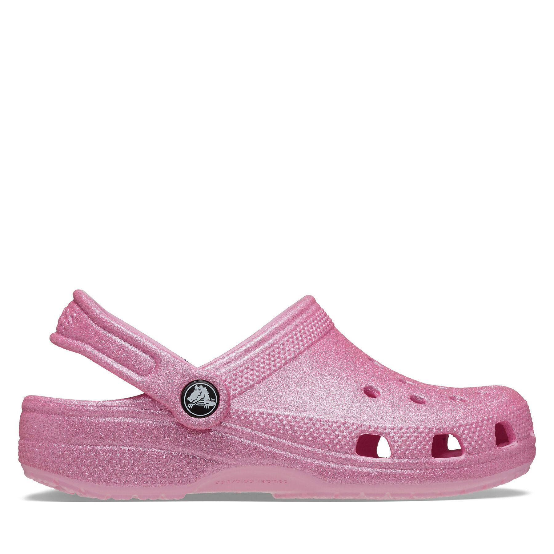 Pantoletten Crocs Classic Glitter Clog K 206993 Rosa von Crocs