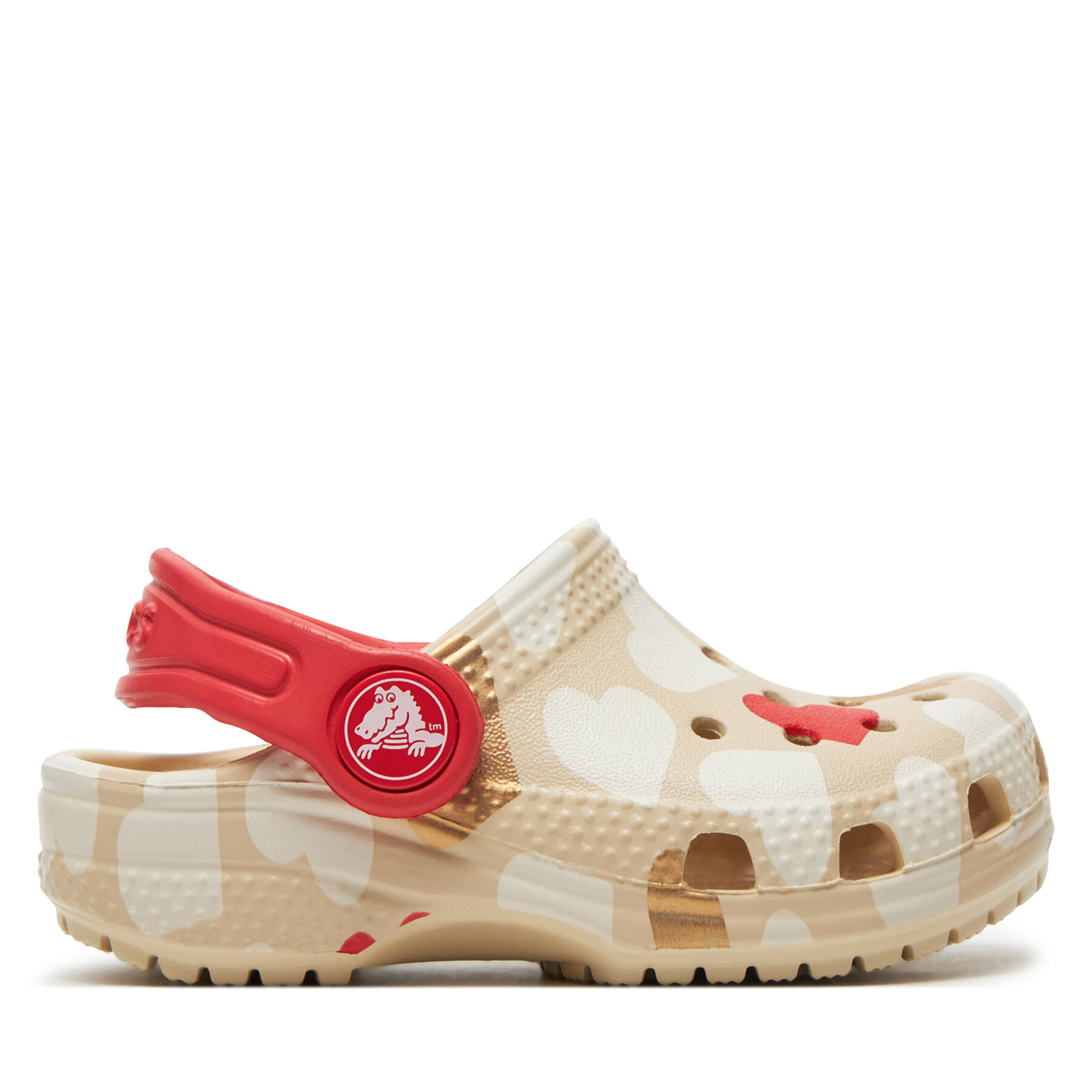 Pantoletten Crocs Classic Heart Print Clog T 206832 Beige Pantoletten Crocs Classic Heart Print Clog T 206832 Beige von Crocs