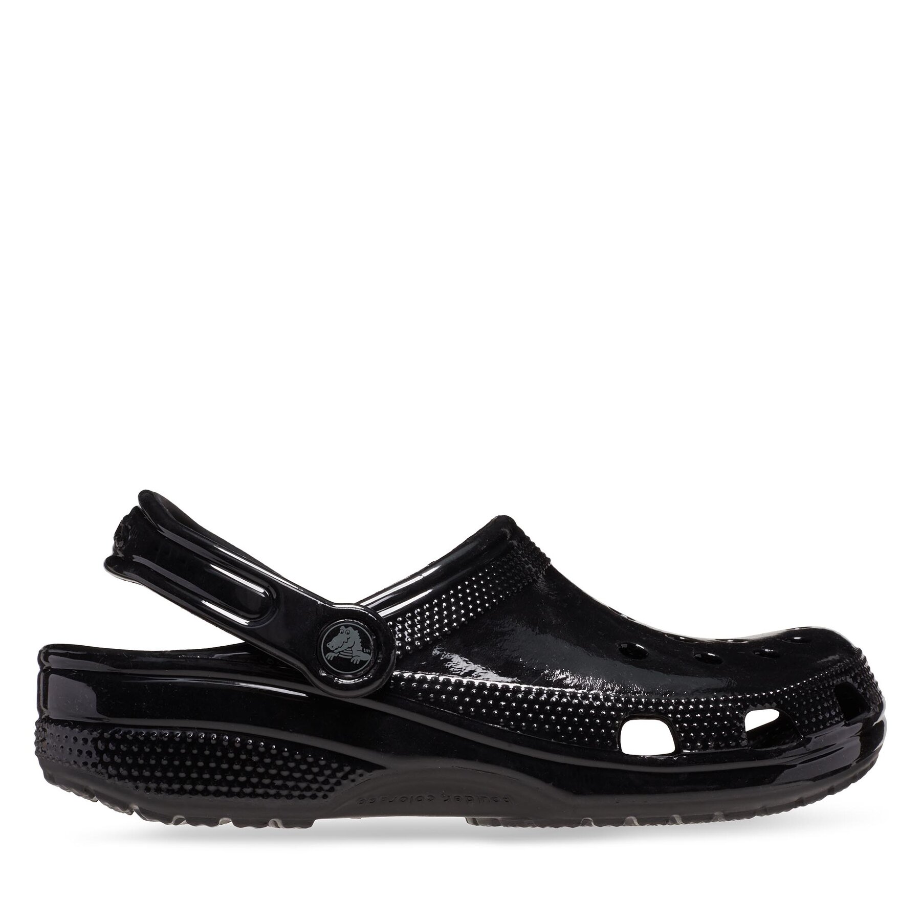 Pantoletten Crocs Classic High Shine Clog 209609 Schwarz von Crocs