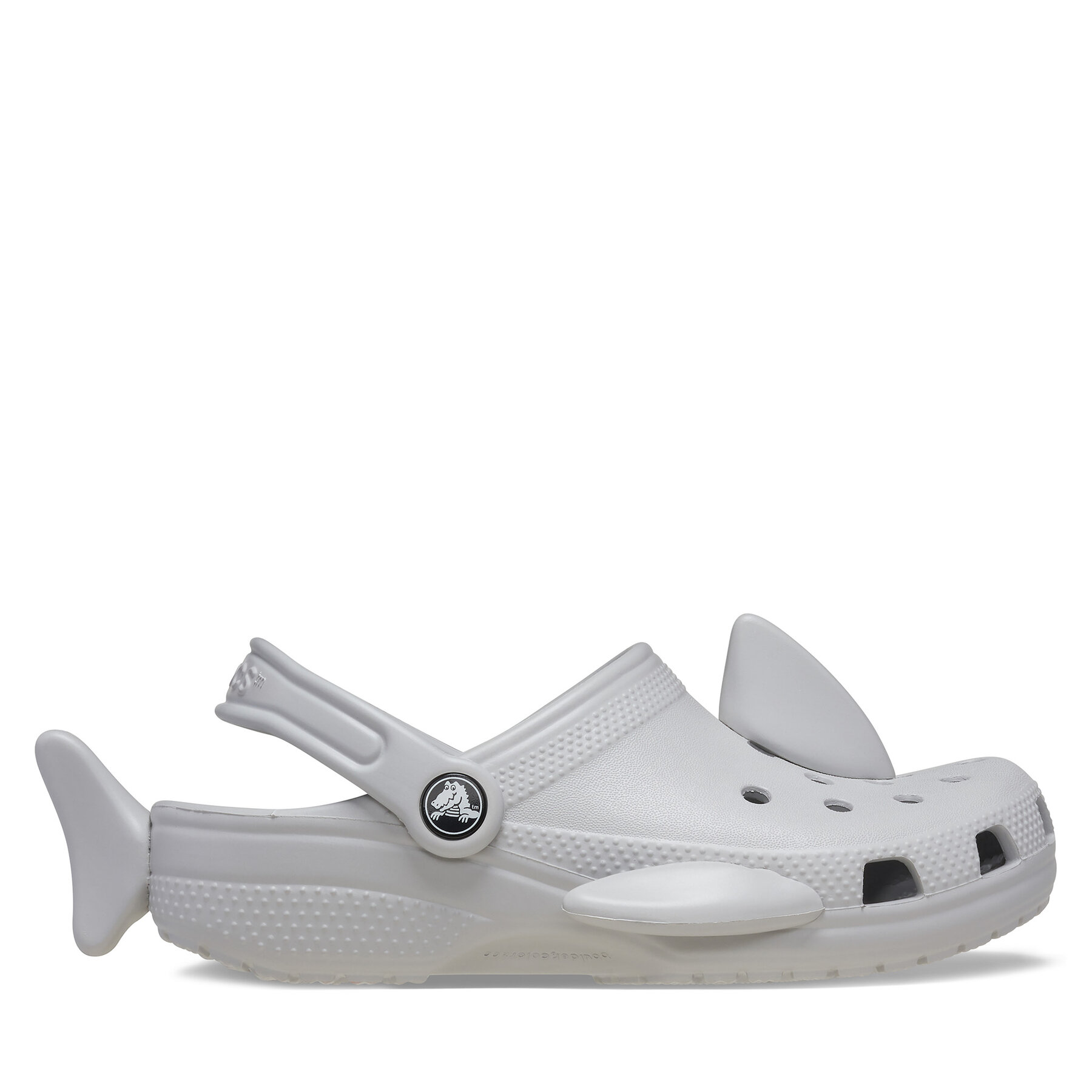 Pantoletten Crocs Classic Iam Shark Clog K 210014 Grau von Crocs