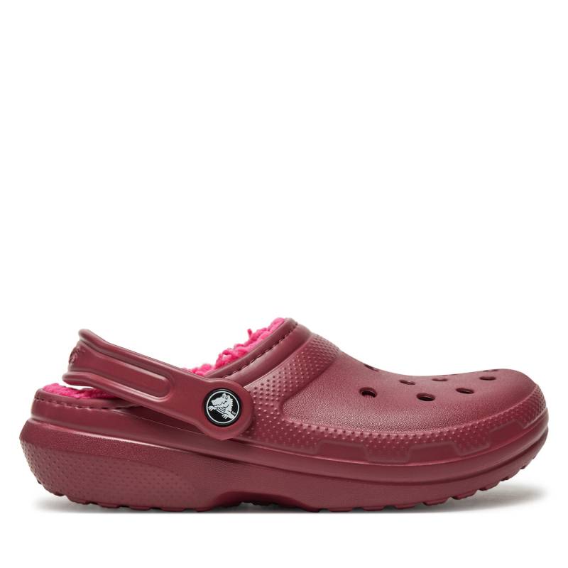 Pantoletten Crocs Classic Lined Clog 203591 Dunkelrot von Crocs