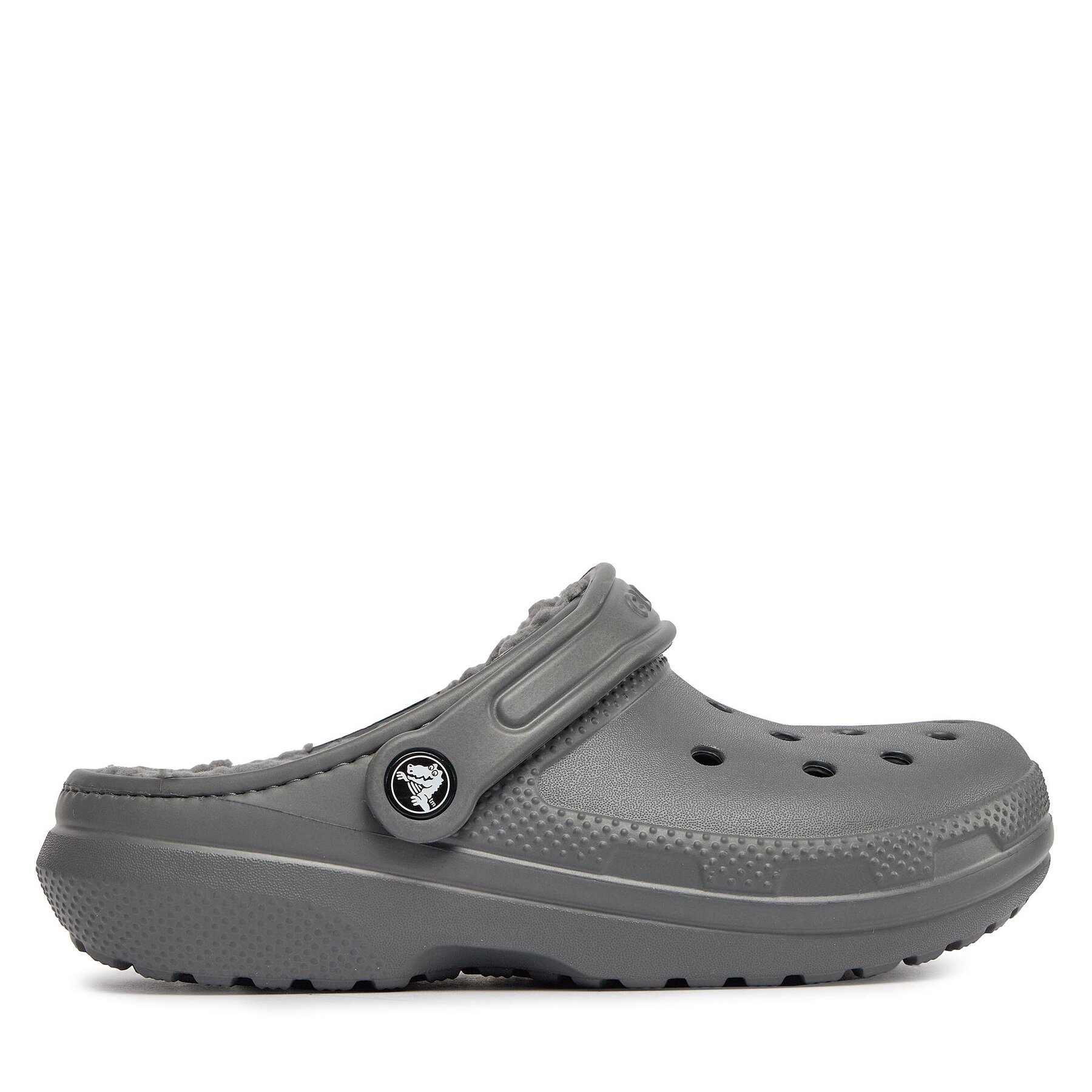 Pantoletten Crocs Classic Lined Clog 203591 Grau von Crocs