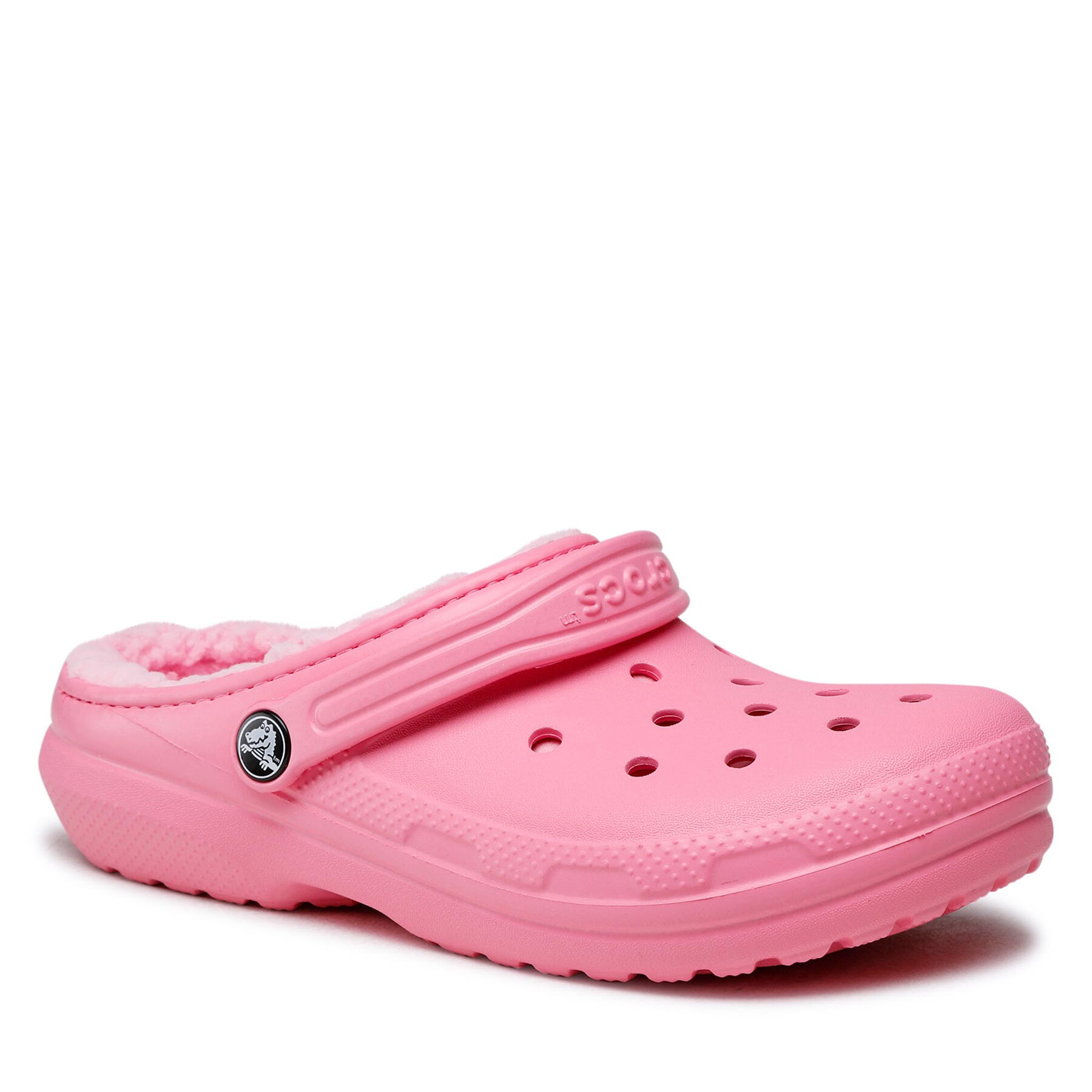 Pantoletten Crocs Classic Lined Clog K 203506 Rosa von Crocs