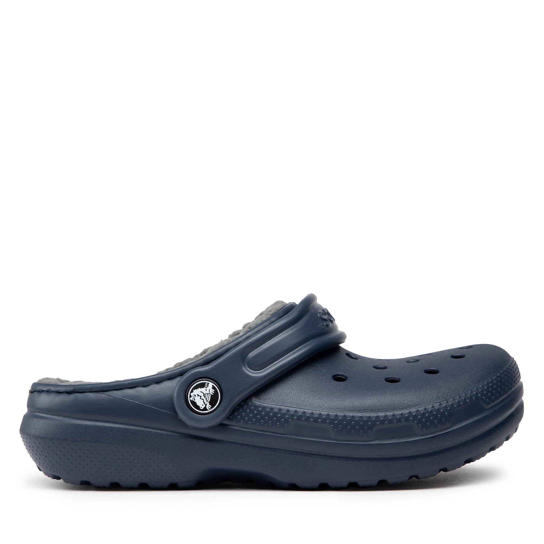 Pantoletten Crocs Classic Lined Clog K 207010 Dunkelblau von Crocs