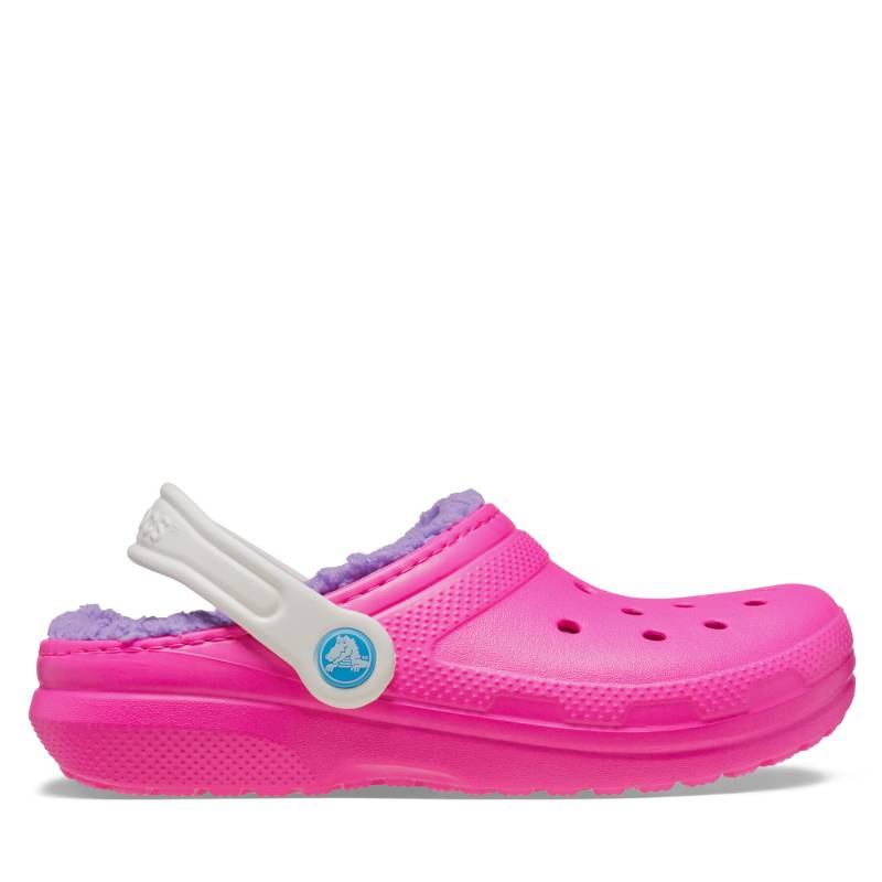 Pantoletten Crocs Classic Lined Clog Kids 207010 Rosa von Crocs