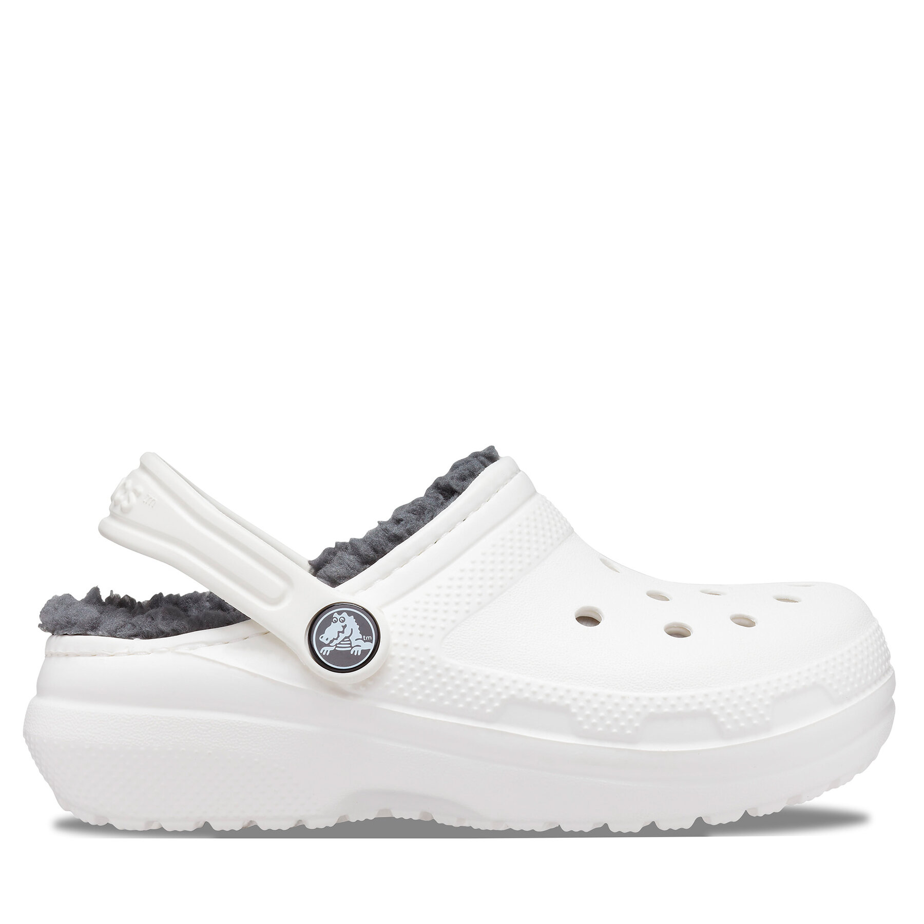 Pantoletten Crocs Classic Lined Clog Kids 207010 Weiß von Crocs