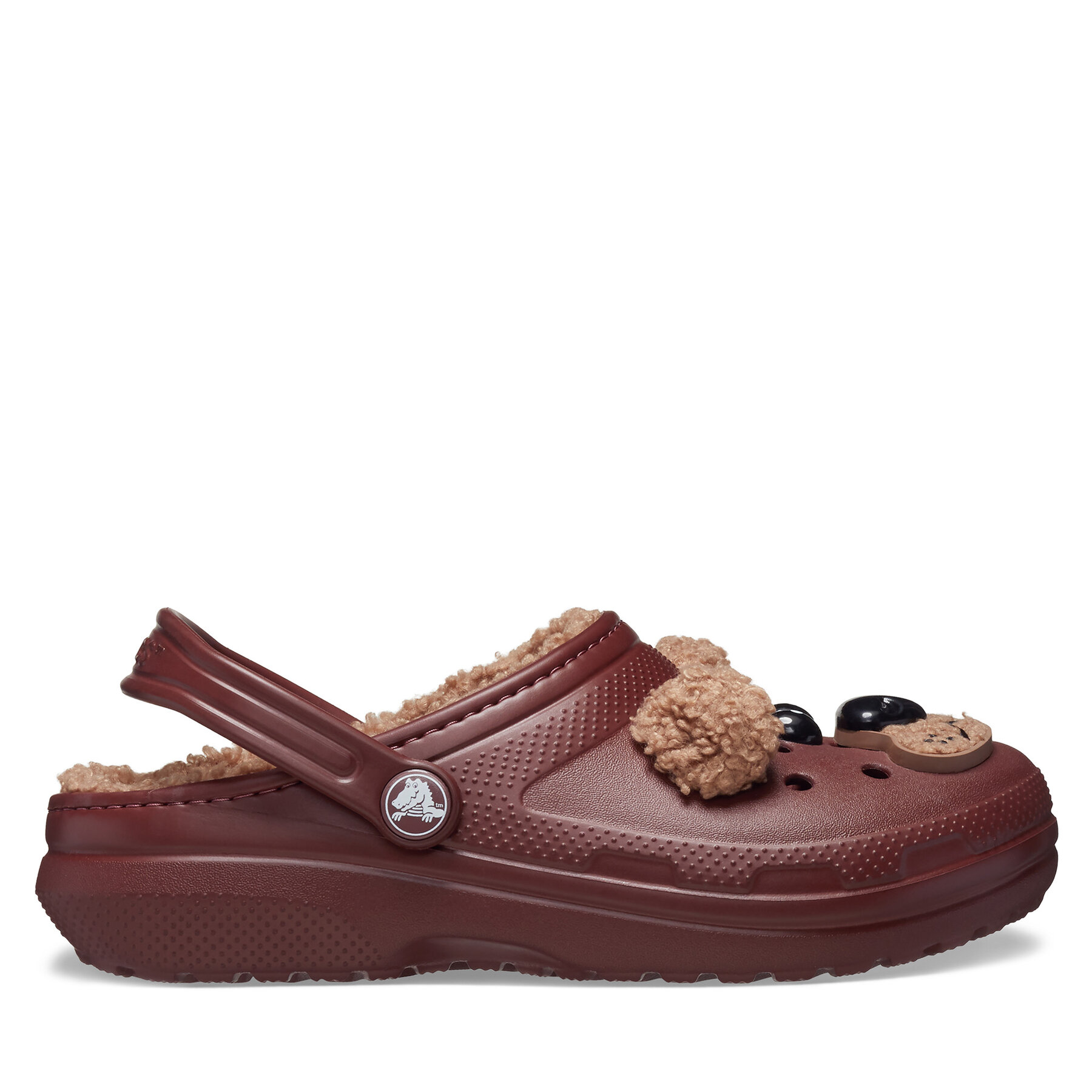 Pantoletten Crocs Classic Lined Iam Brown Bear Clog Kids T 210019 Braun von Crocs