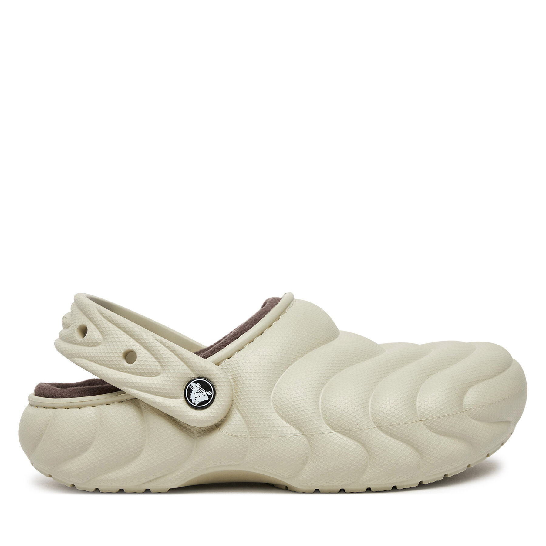 Pantoletten Crocs Classic Lined Overpuff Clog 210059 Beige von Crocs