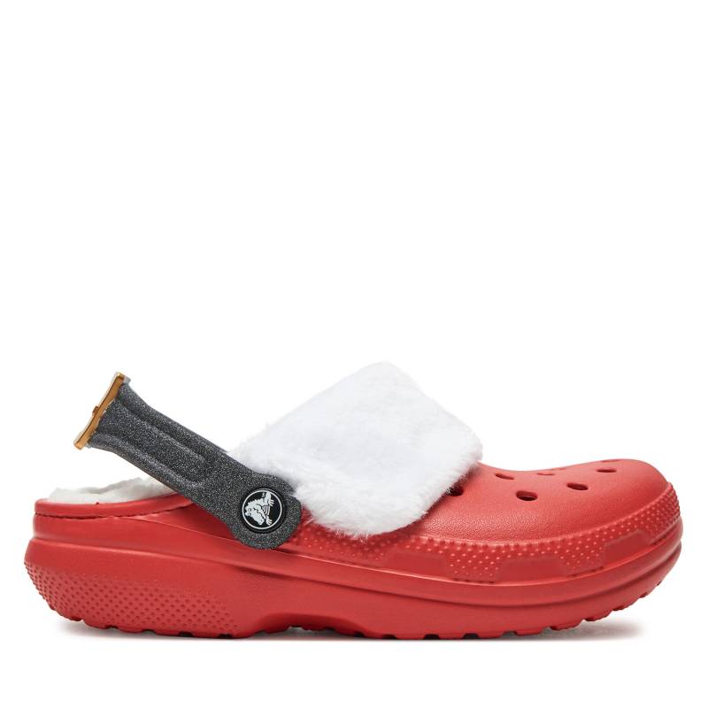 Pantoletten Crocs Classic Lined Santa Clog 210933 Rot von Crocs