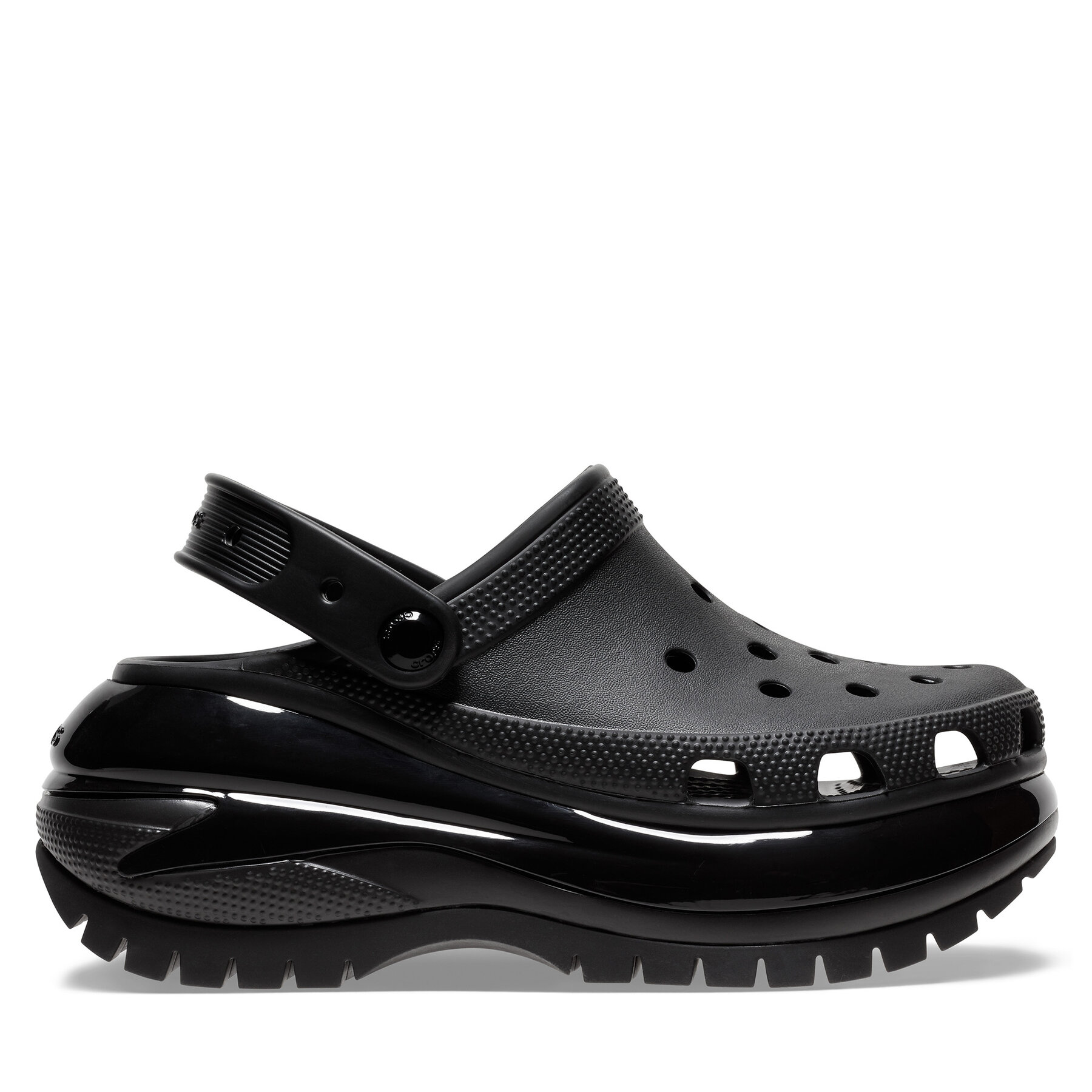 Pantoletten Crocs Classic Mega Crush Clog 207988 Black 001 von Crocs