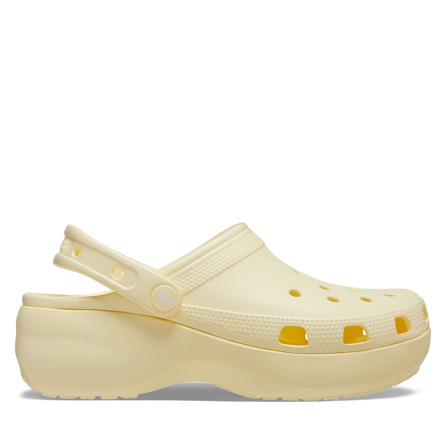 Pantoletten Crocs Classic Platform Clog W 206750 Beige von Crocs