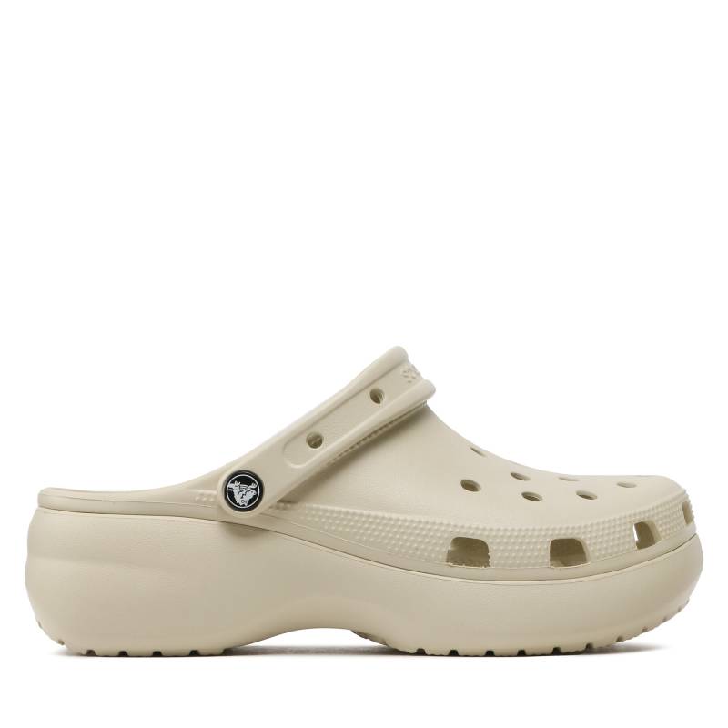 Pantoletten Crocs Classic Platform Clog W 206750 Beige von Crocs