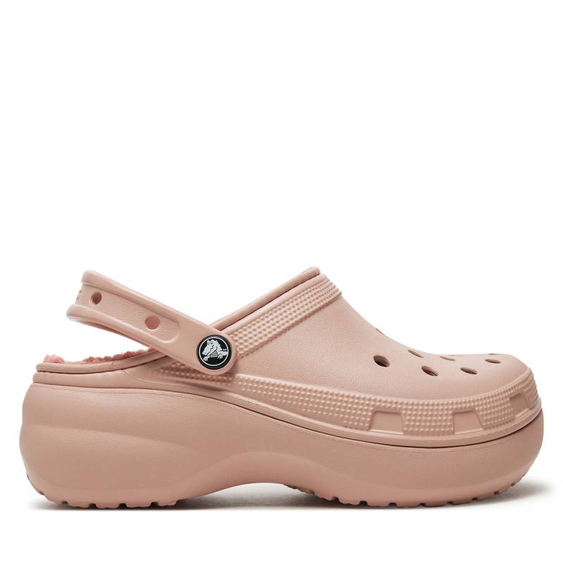 Pantoletten Crocs Classic Platform Lined Clog W 207938 Rosa von Crocs