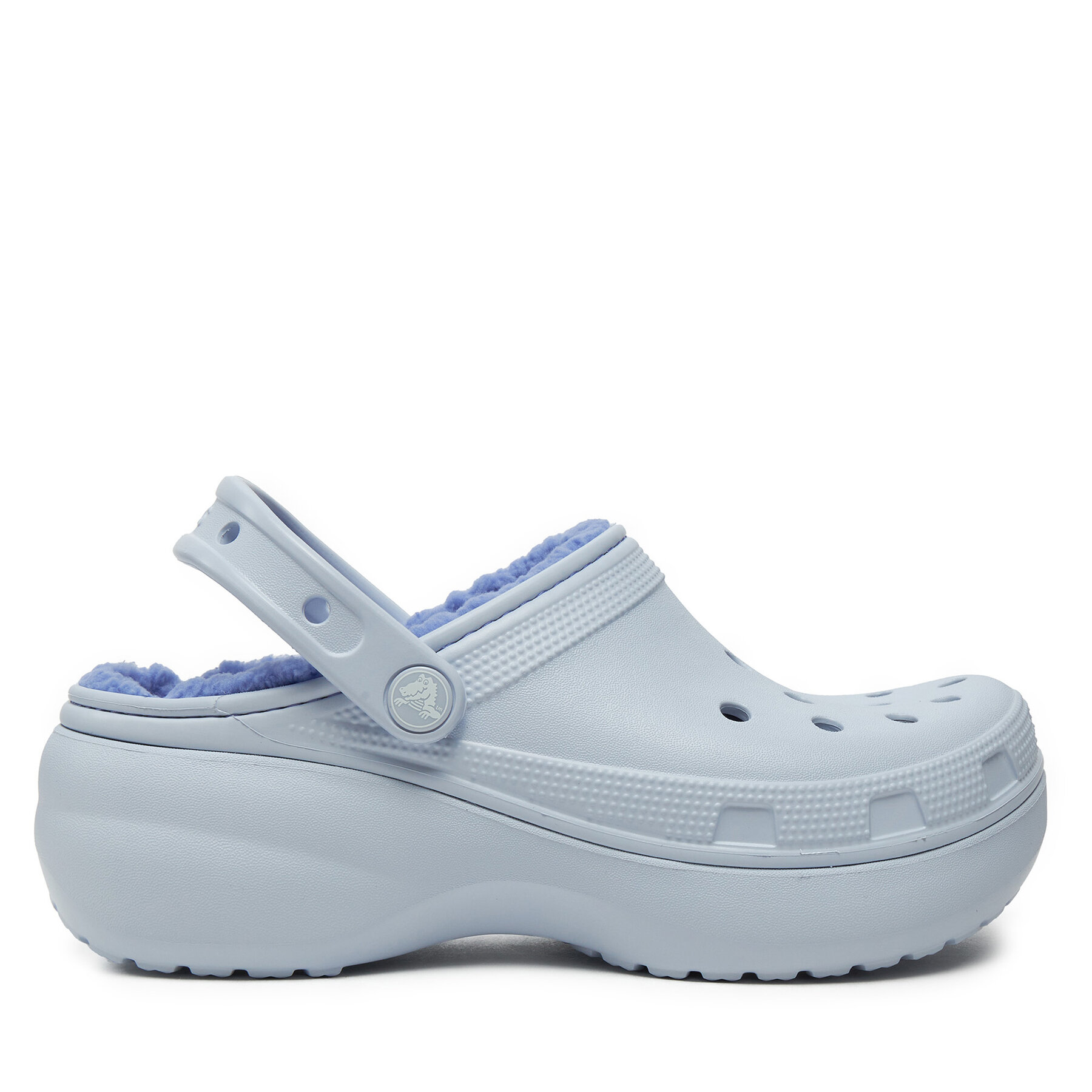 Pantoletten Crocs Classic Platform Lined Clog W 207938 Himmelblau von Crocs