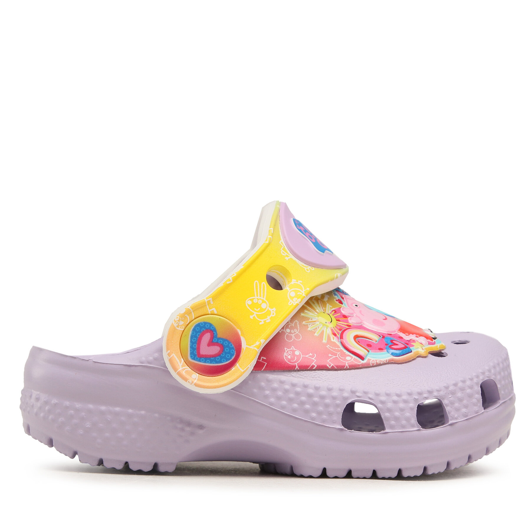 Pantoletten Crocs Cls Fl Iam Peppa Pig Cgt 207915 Violett von Crocs