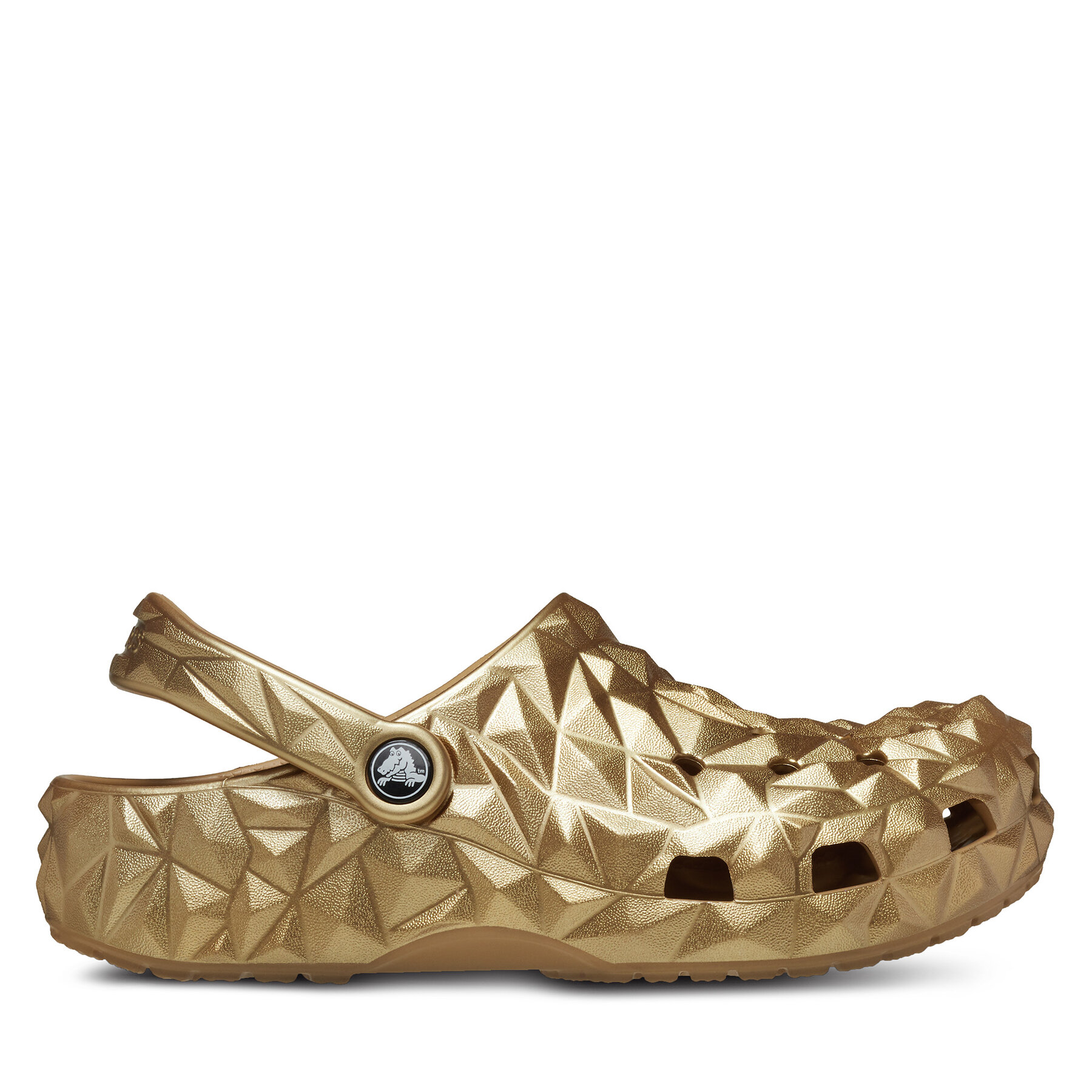 Pantoletten Crocs Cls Metallic Geometric Clog 210002 Goldfarben von Crocs