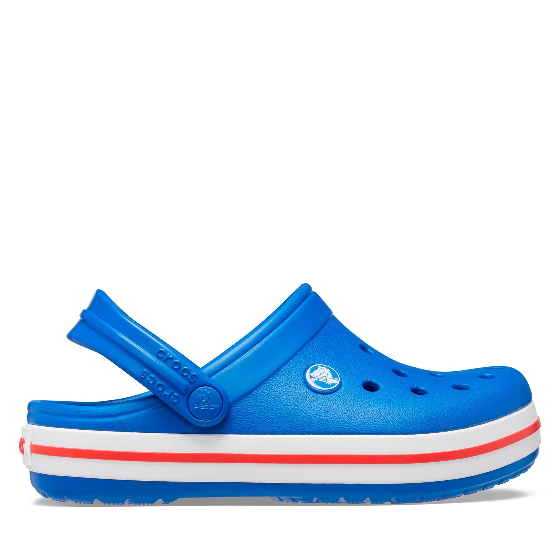 Pantoletten Crocs Crocband Clog K Clog 207006 Blau von Crocs