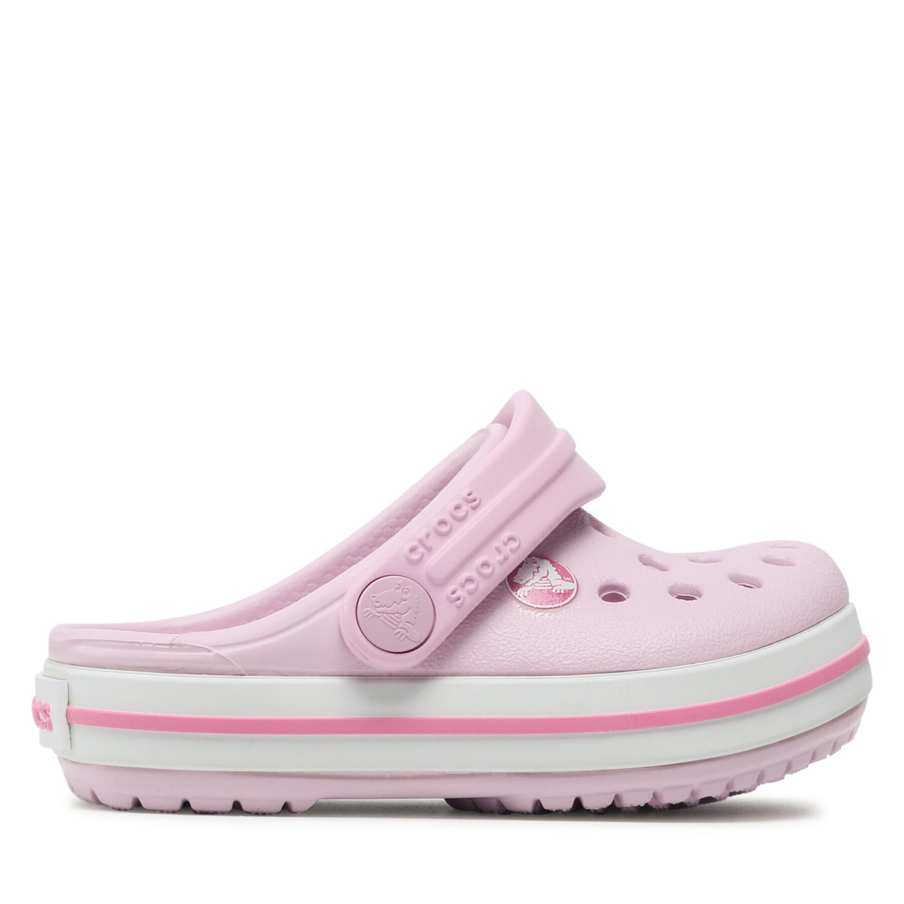 Pantoletten Crocs Crocband Clog T 207005 Rosa von Crocs