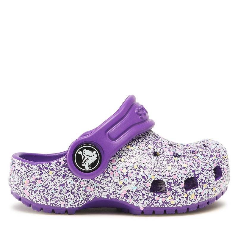 Pantoletten Crocs Crocs Classic Glitter Kids Clog T 206992 Violett von Crocs