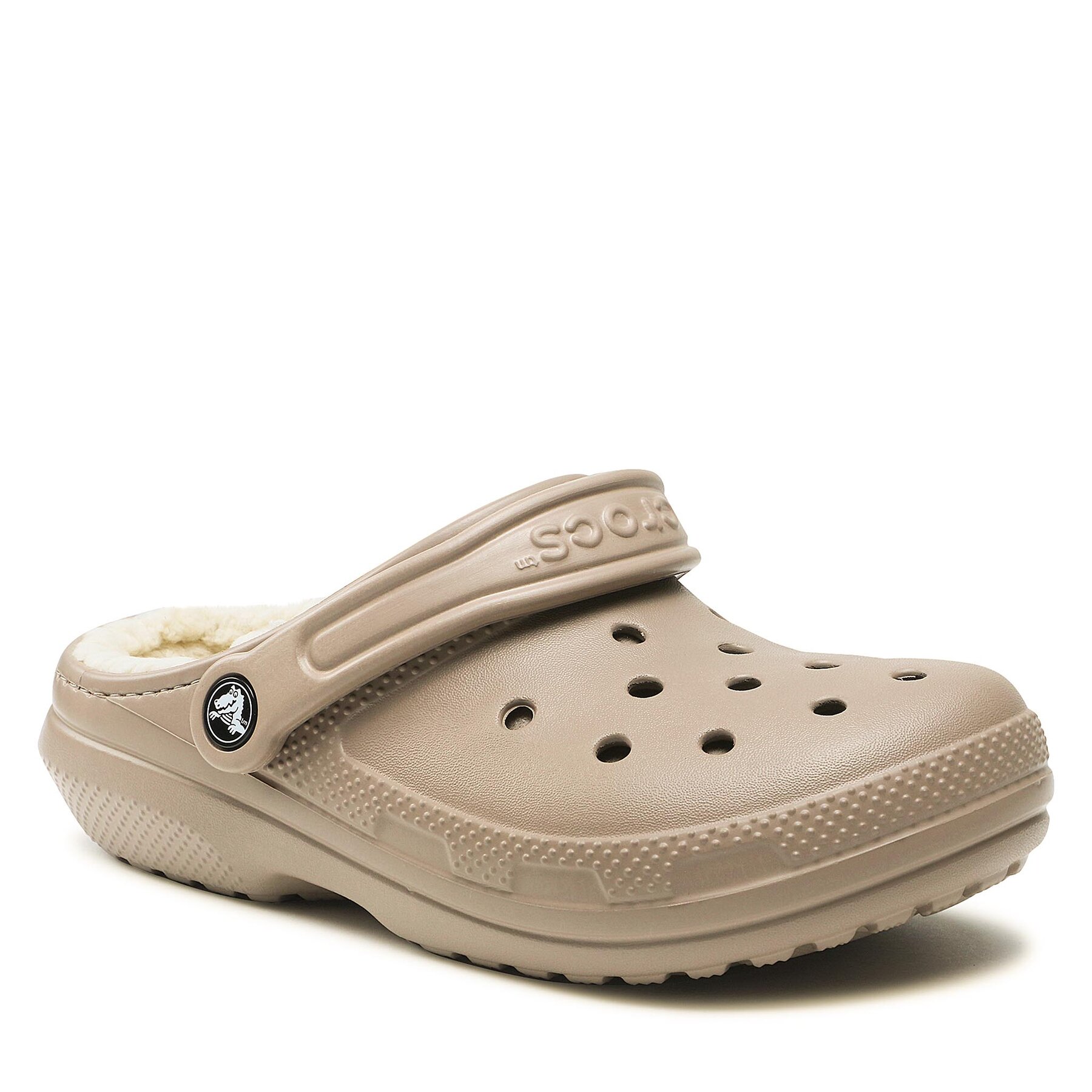 Pantoletten Crocs Crocs Classic Lined Clog 203591 Beige von Crocs