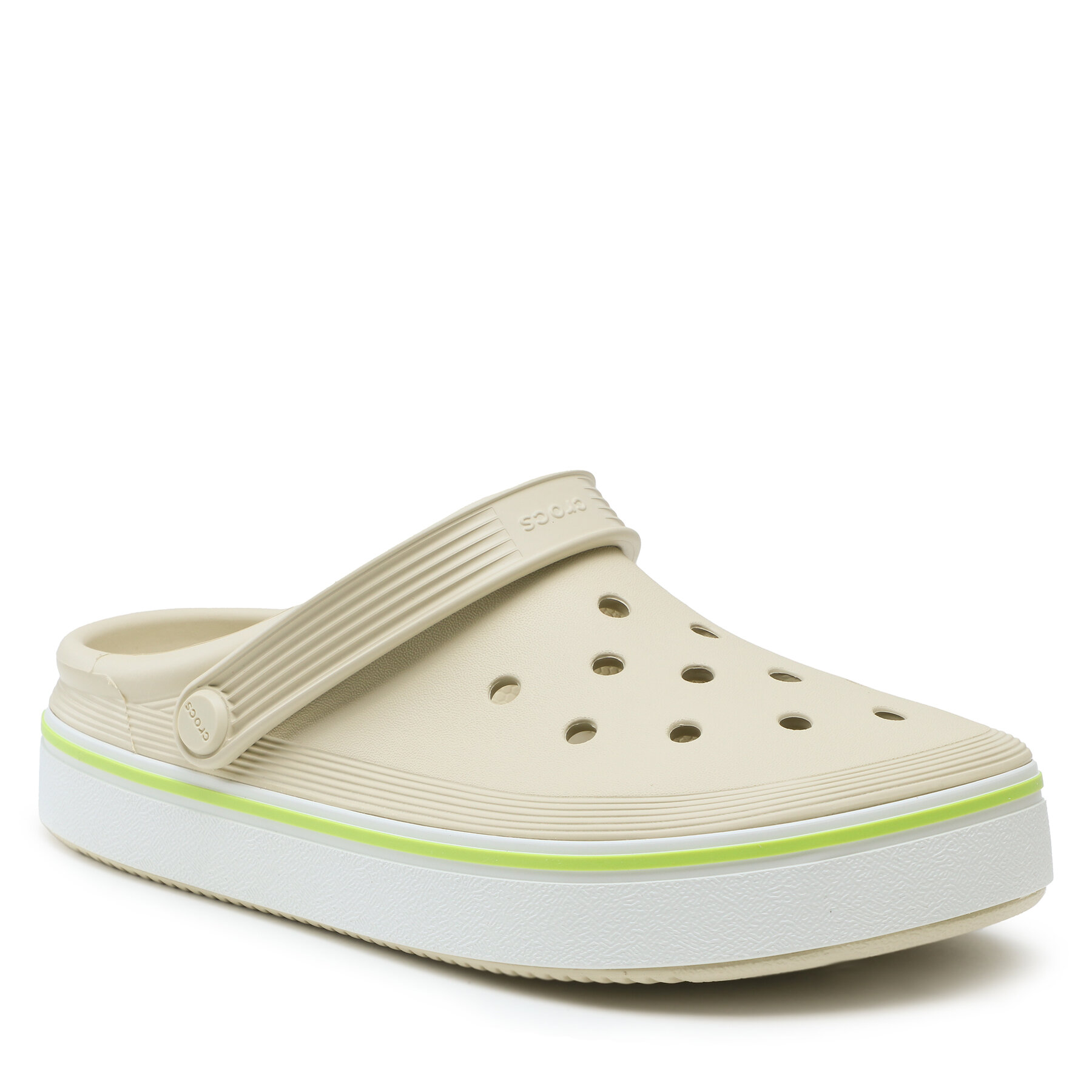 Pantoletten Crocs Crocs Crocband Clean Clog 208371 Beige von Crocs