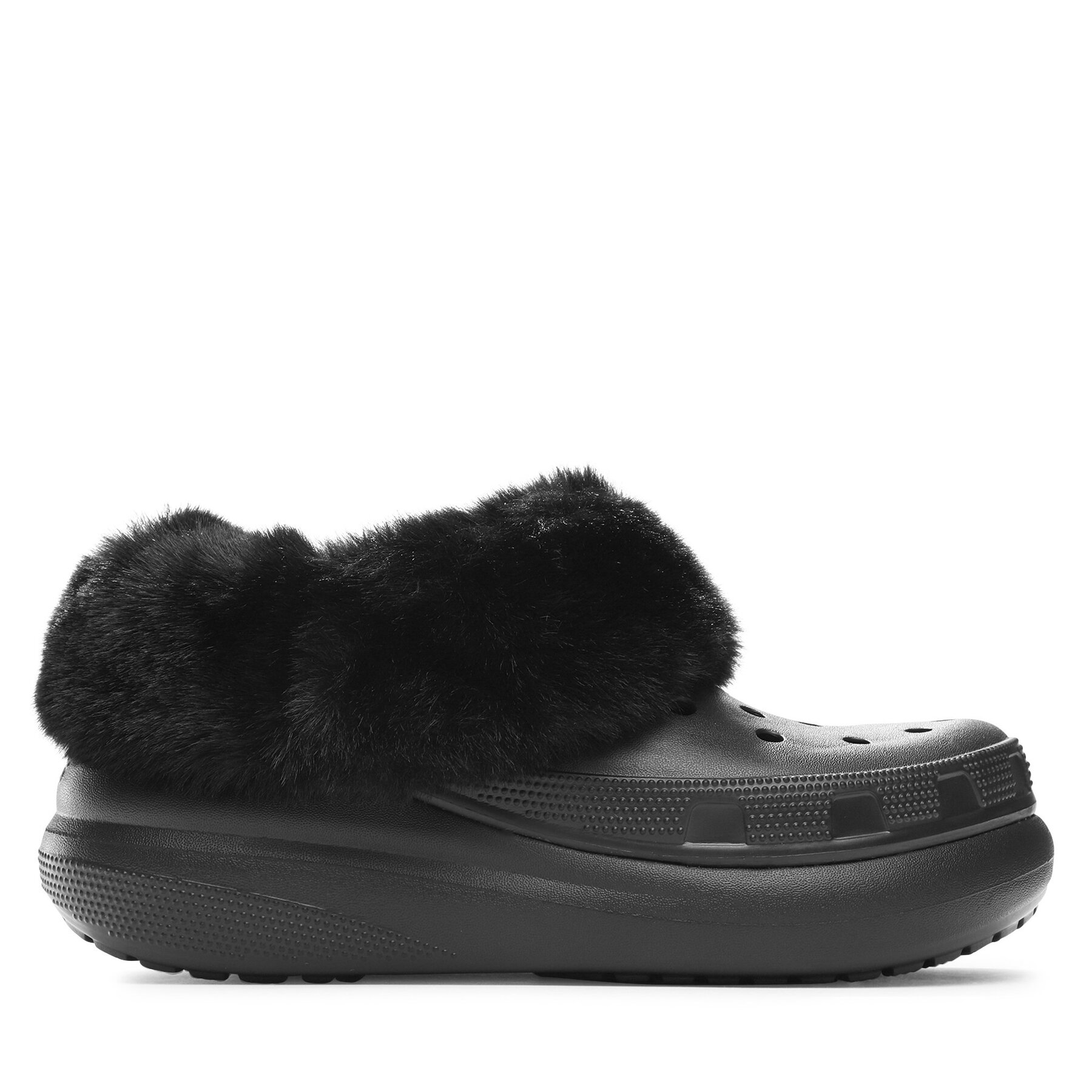 Pantoletten Crocs Crocs Furever Crush Clog 208446 Schwarz von Crocs