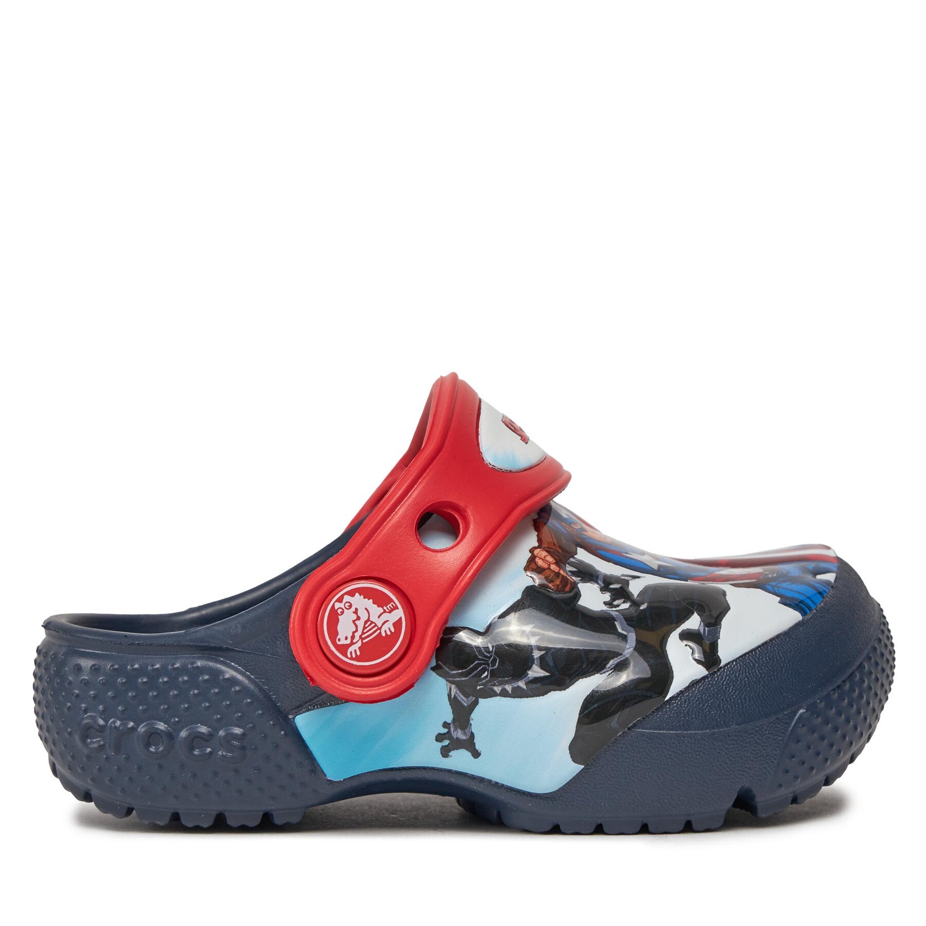 Pantoletten Crocs Fl Avengers Patch Clog T Clog 207068 Dunkelblau Pantoletten Crocs Fl Avengers Patch Clog T Clog 207068 Dunkelblau von Crocs