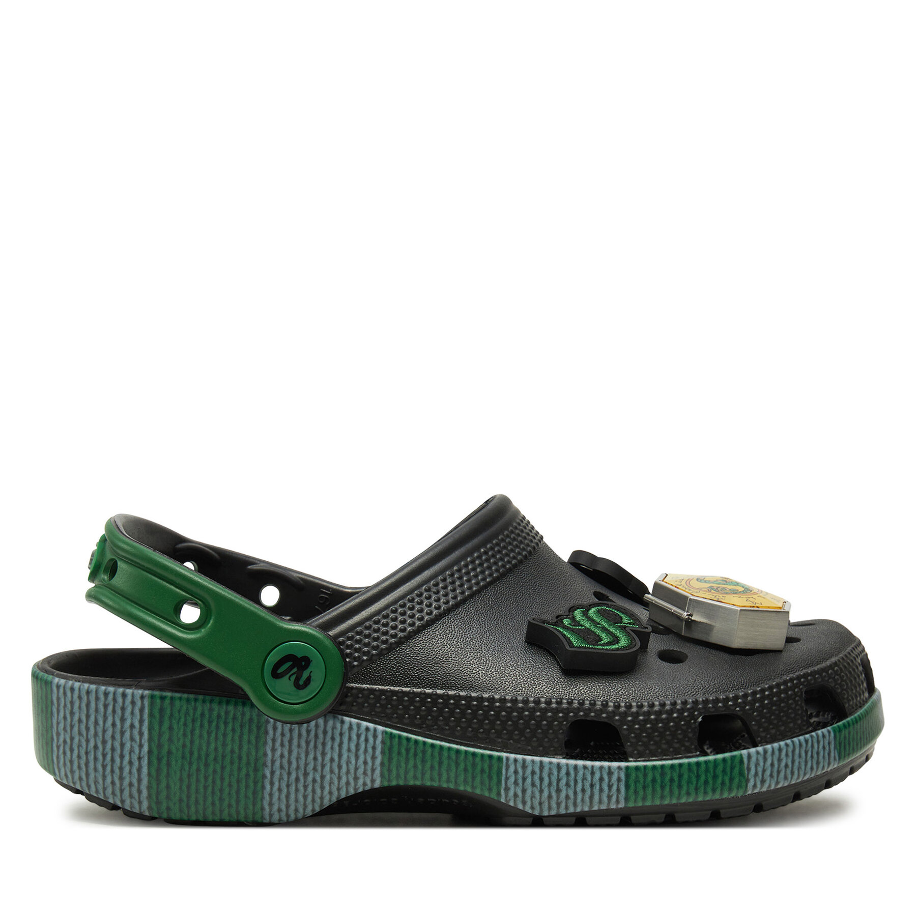 Pantoletten Crocs Harry Potter Classic Slytherin Clog 210527 Schwarz von Crocs