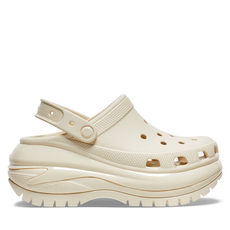 Pantoletten Crocs Mega Crush Clog 207988 Beige von Crocs