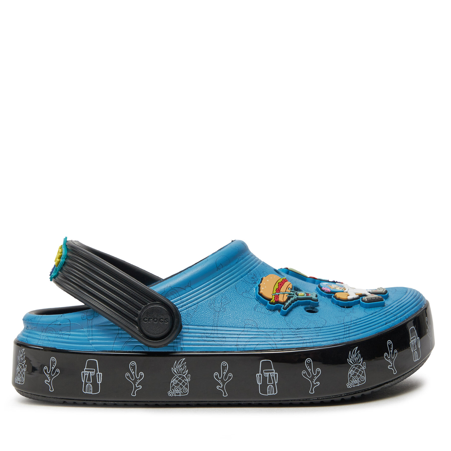 Pantoletten Crocs Spongebob Multi Off Court Clg K 209823 Schwarz von Crocs