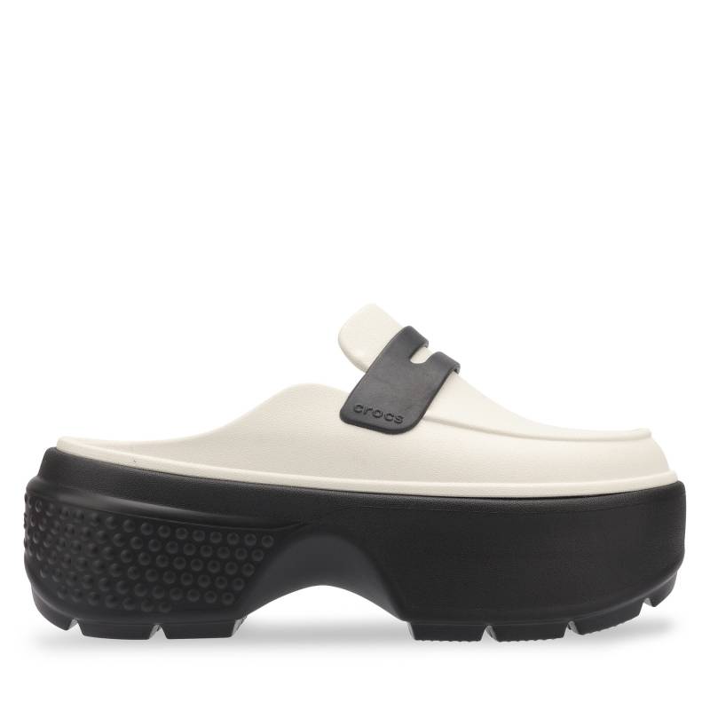 Pantoletten Crocs Stomp Loafer Clog 209937 Grau von Crocs