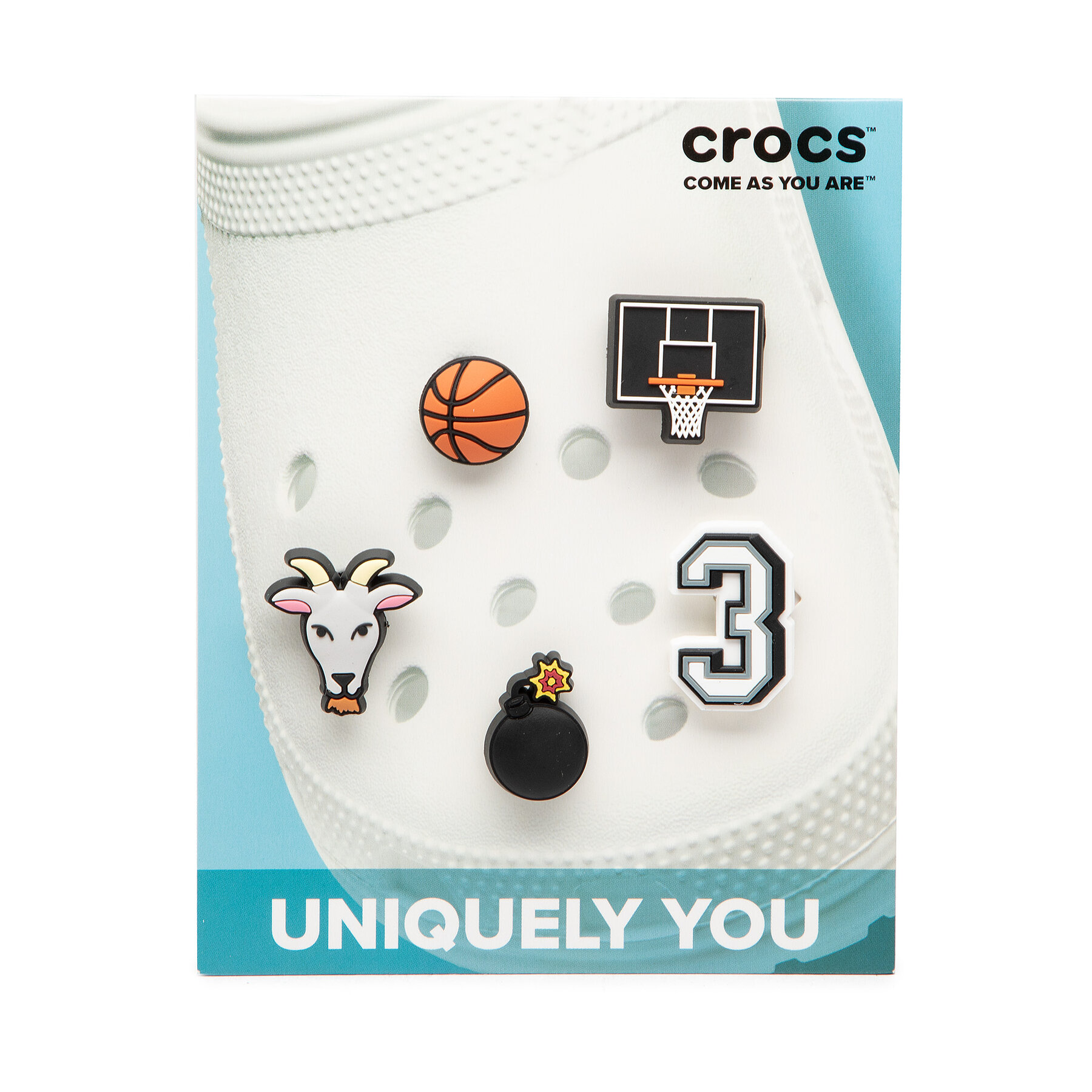 Schuhverzierung Crocs Jibbitz Basketball Star 5 pack 10009750 Schwarz von Crocs