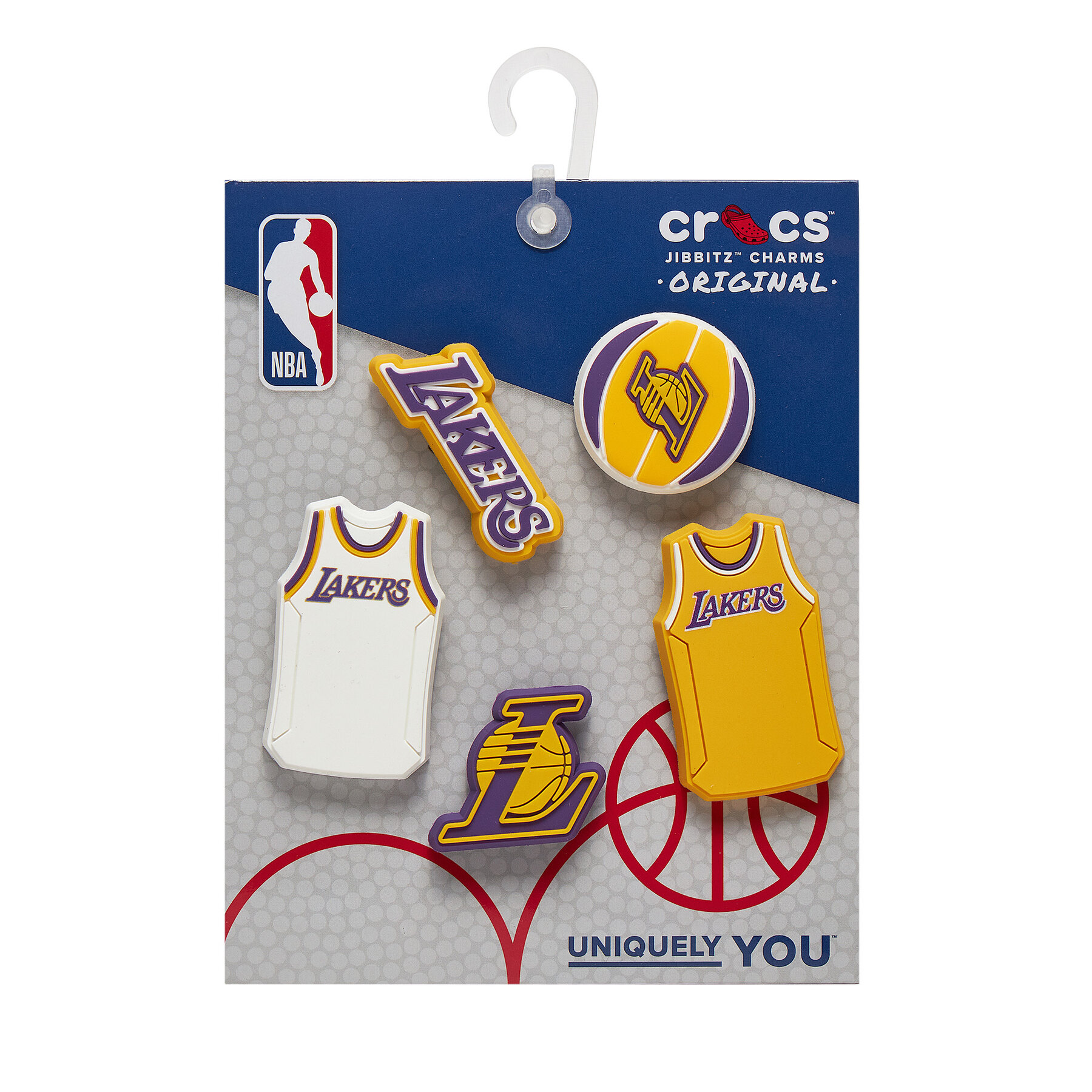 Schuhverzierung Crocs Jibbitz Nba Los Angeles Lakers 5pck 10011275 Bunt von Crocs