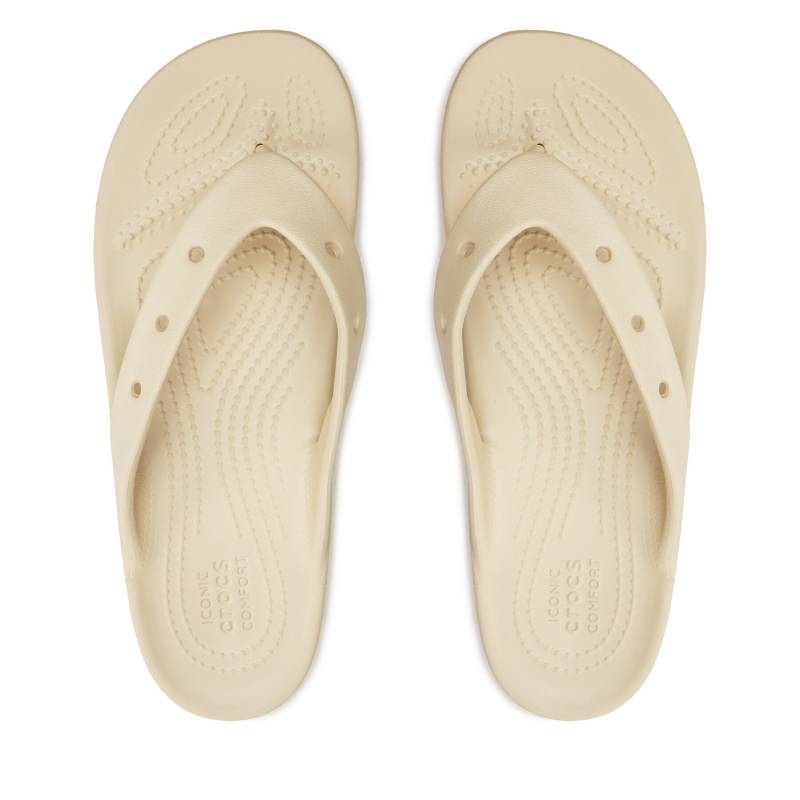 Zehentrenner Crocs Classic Platform Flip W 207714 Beige von Crocs