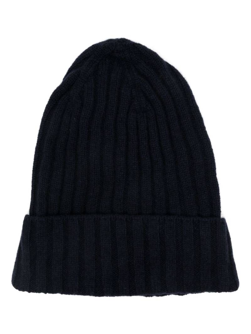 Cruciani cashmere beanie hat - Blue von Cruciani