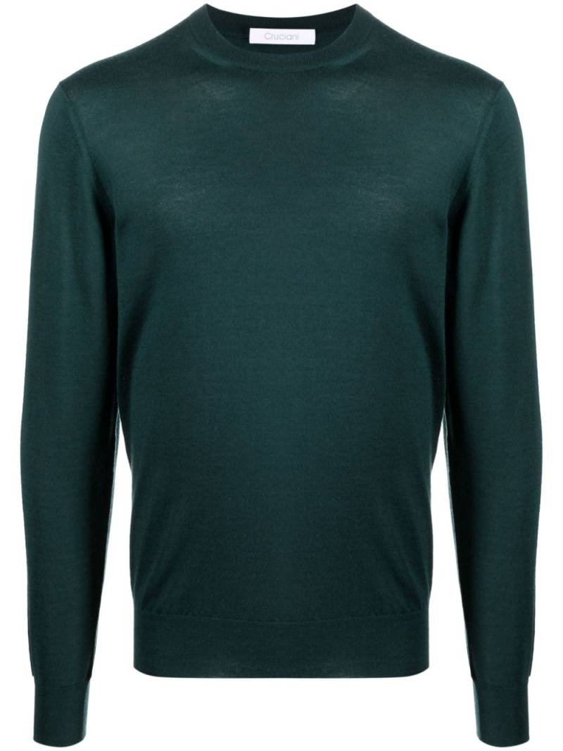 Cruciani crew-neck fine-knit jumper - Green von Cruciani