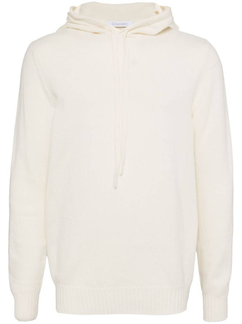 Cruciani knitted hoodie - Neutrals von Cruciani