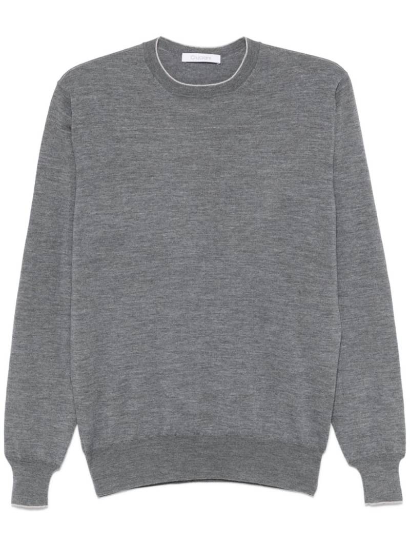 Cruciani mélange-effect sweater - Grey von Cruciani