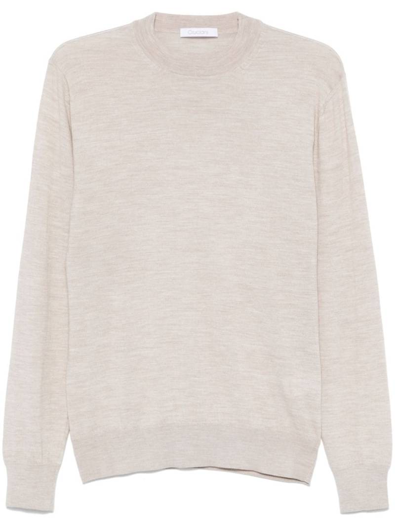 Cruciani mélange-effect sweater - Neutrals von Cruciani