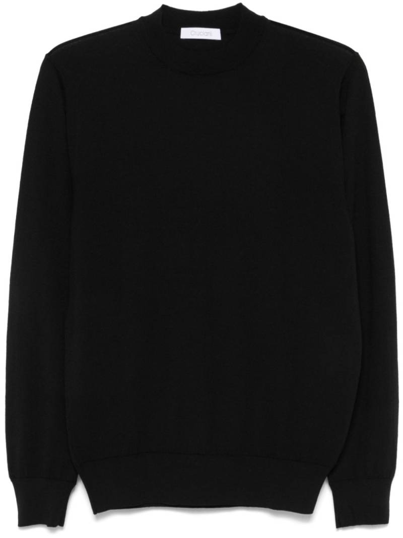 Cruciani mock-neck sweater - Black von Cruciani