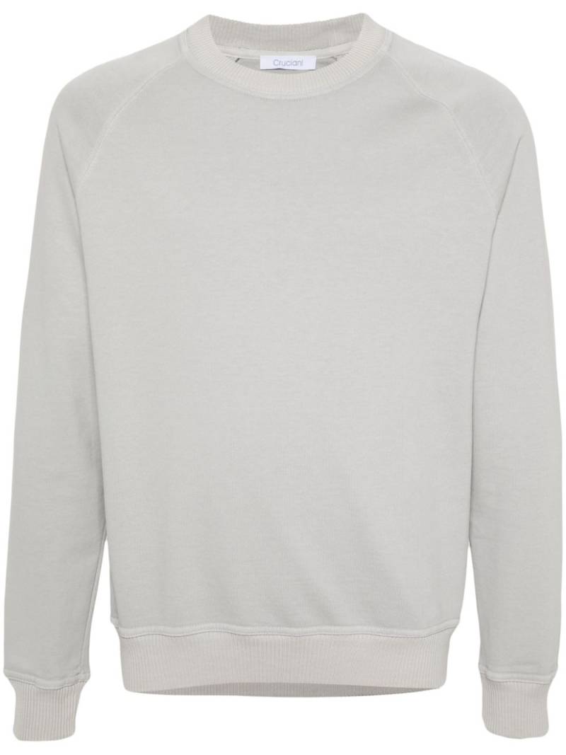 Cruciani plain cotton sweatshirt - Grey von Cruciani