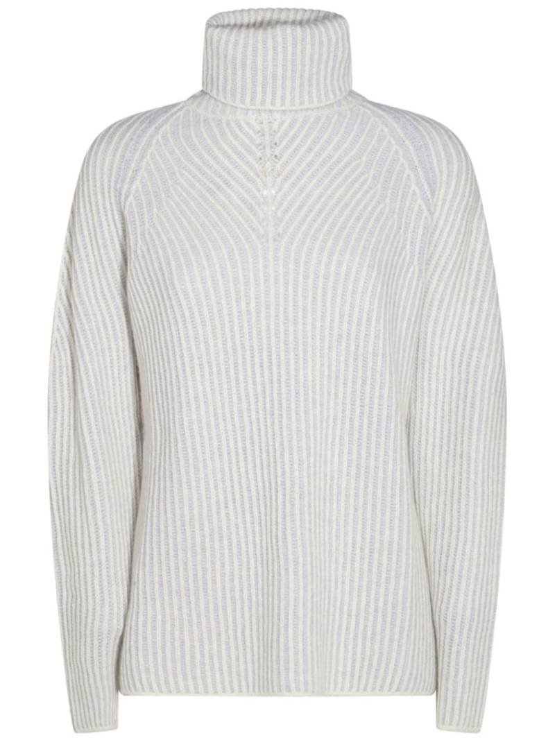 Cruciani ribbed-knit sweater - White von Cruciani