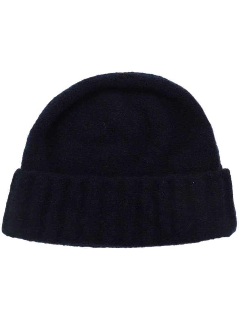 Cruciani turn-up brim beanie - Blue von Cruciani